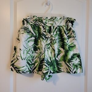 Panama Jack Jungle Beach Leaf Paperbag Shorts